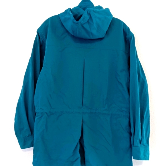 🦚VTG teal green Banana Republic Anarak Jacket - Picture 2 of 10